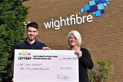 £10k Monster win for Josh on the Isle of Wight Lottery!