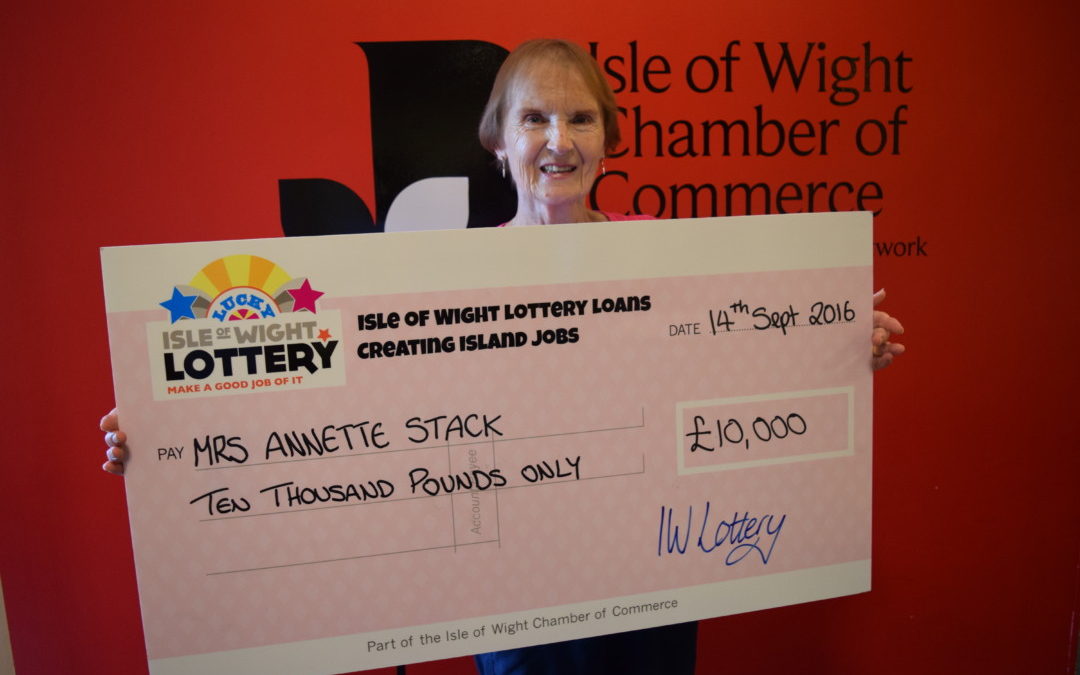 Annette’s a £10,000 IW Lottery winner